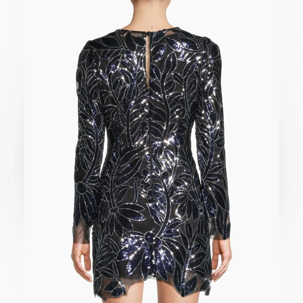 Milly Black and Silver Sheath Dress - Picture 4 of 8